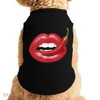 Sexy Hot Red Chili Pepper Lips Doggie Tank thumb 0