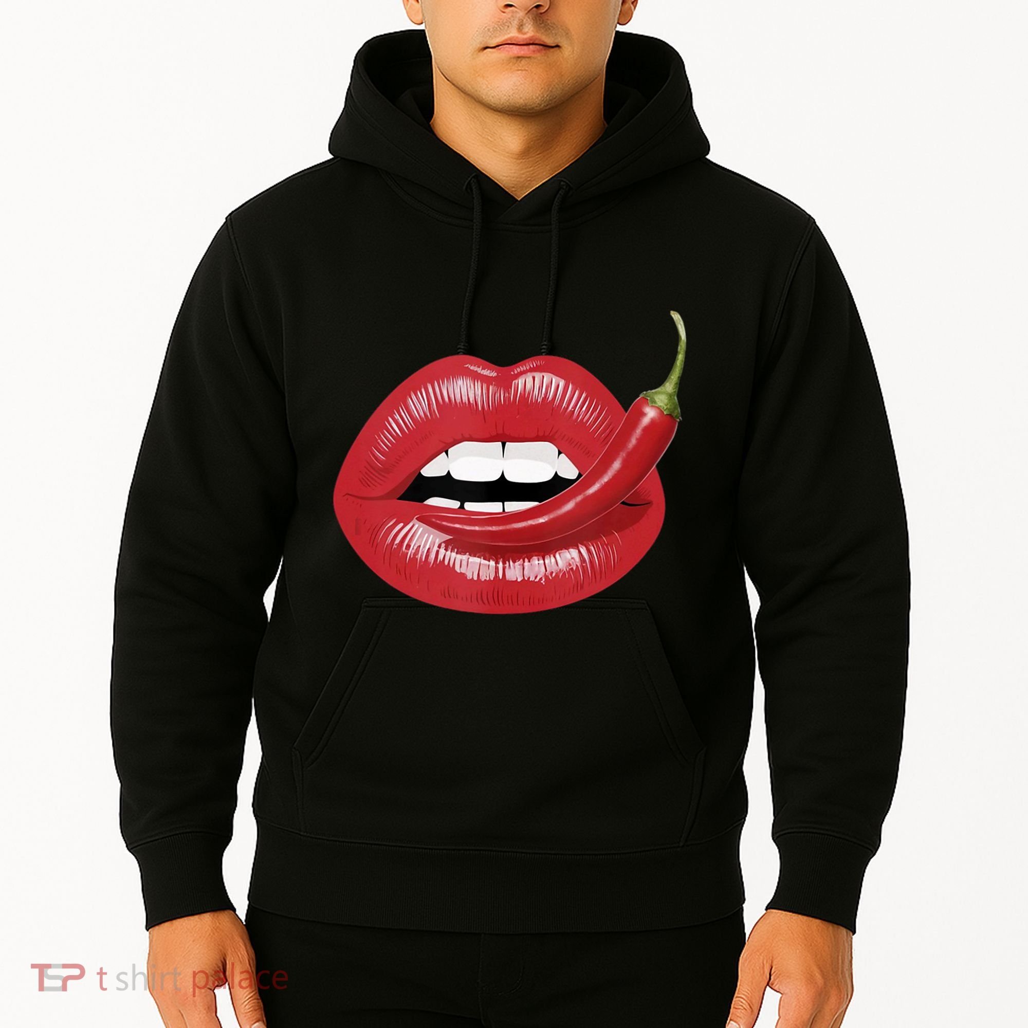 Sexy Hot Red Chili Pepper Lips Hoodie