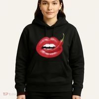 Sexy Hot Red Chili Pepper Lips Hoodie thumb 5