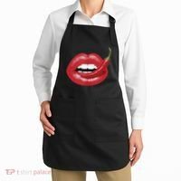 Sexy Hot Red Chili Pepper Lips Apron thumb 2