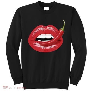 Sexy Hot Red Chili Pepper Lips Sweatshirt