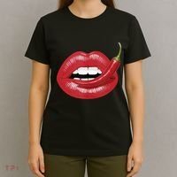 Sexy Hot Red Chili Pepper Lips T-Shirt thumb 4