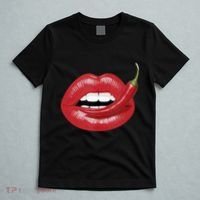 Sexy Hot Red Chili Pepper Lips T-Shirt thumb 5