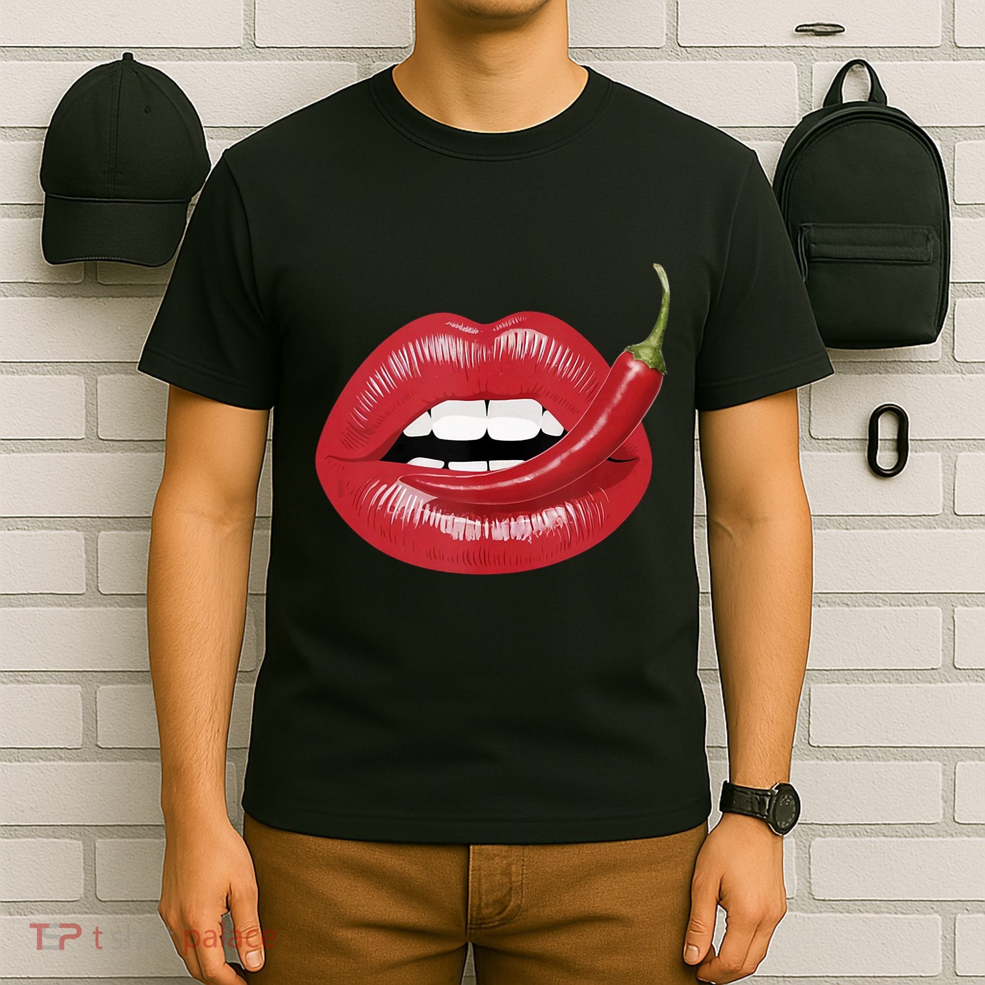 Sexy Hot Red Chili Pepper Lips T-Shirt
