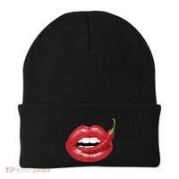 Sexy Hot Red Chili Pepper Lips Beanie thumb 0