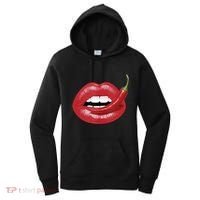 Sexy Hot Red Chili Pepper Lips Women's Hoodie thumb 0