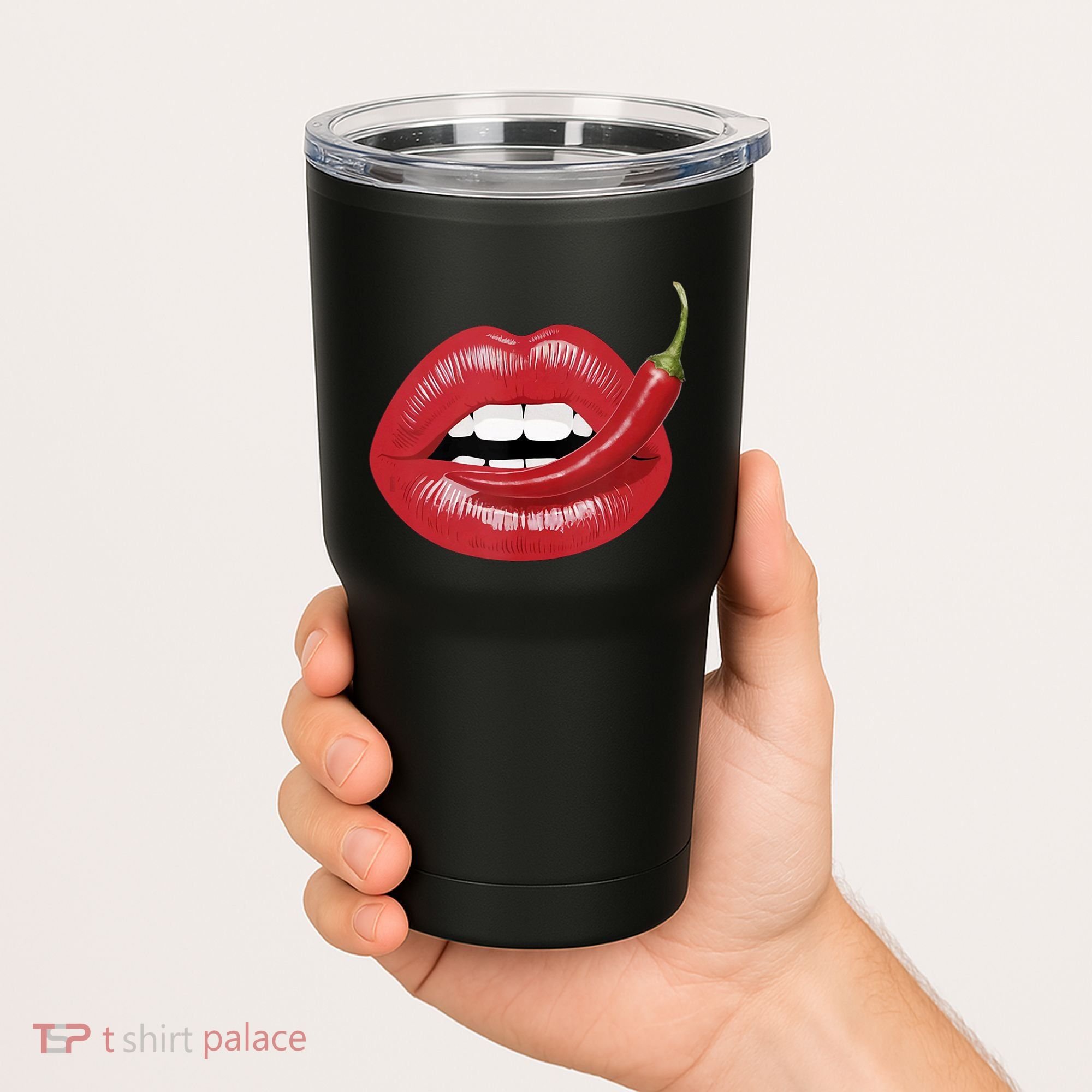 Sexy Hot Red Chili Pepper Lips Tumbler