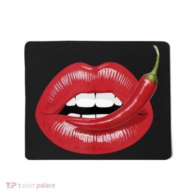 Sexy Hot Red Chili Pepper Lips Mousepad