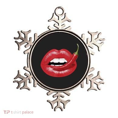 Sexy Hot Red Chili Pepper Lips Ornament