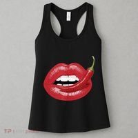 Sexy Hot Red Chili Pepper Lips Women's Tank Top thumb 3