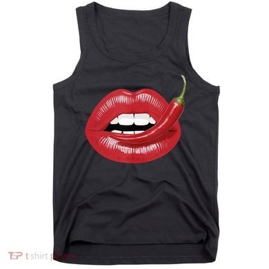 Sexy Hot Red Chili Pepper Lips Tank Top