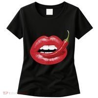 Sexy Hot Red Chili Pepper Lips Women's T-Shirt thumb 0