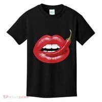 Sexy Hot Red Chili Pepper Lips Kids T-Shirt thumb 0