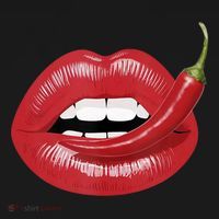 Sexy Hot Red Chili Pepper Lips Kids T-Shirt thumb 4