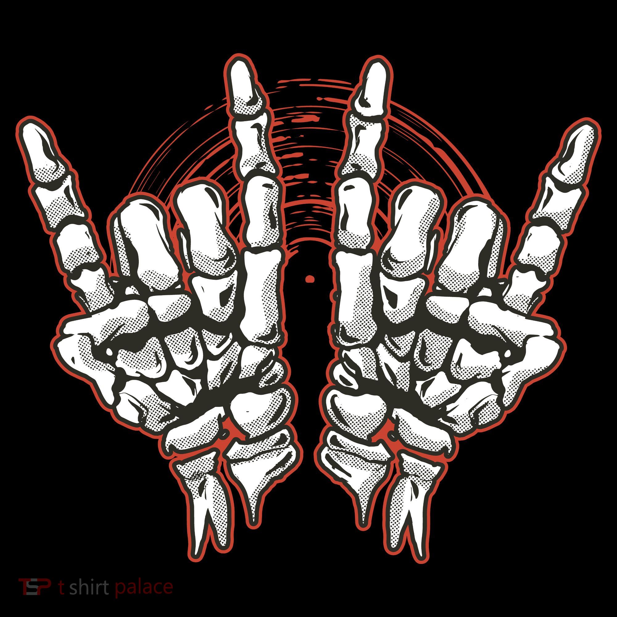 Skeleton Hands Rock And Roll Apron