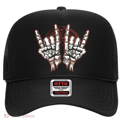 Skeleton Hands Rock And Roll Hat