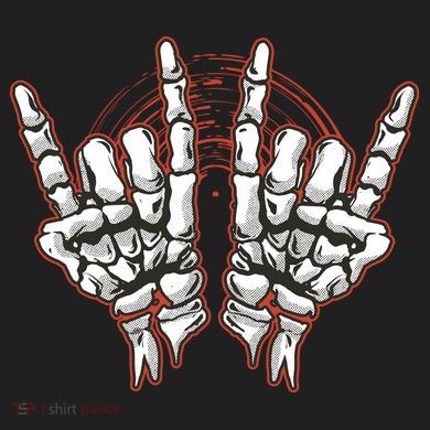 Skeleton Hands Rock And Roll Hat