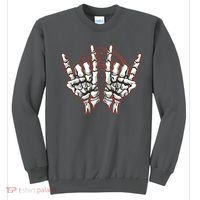 Skeleton Hands Rock And Roll Sweatshirt thumb 0