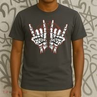 Skeleton Hands Rock And Roll T-Shirt thumb 3