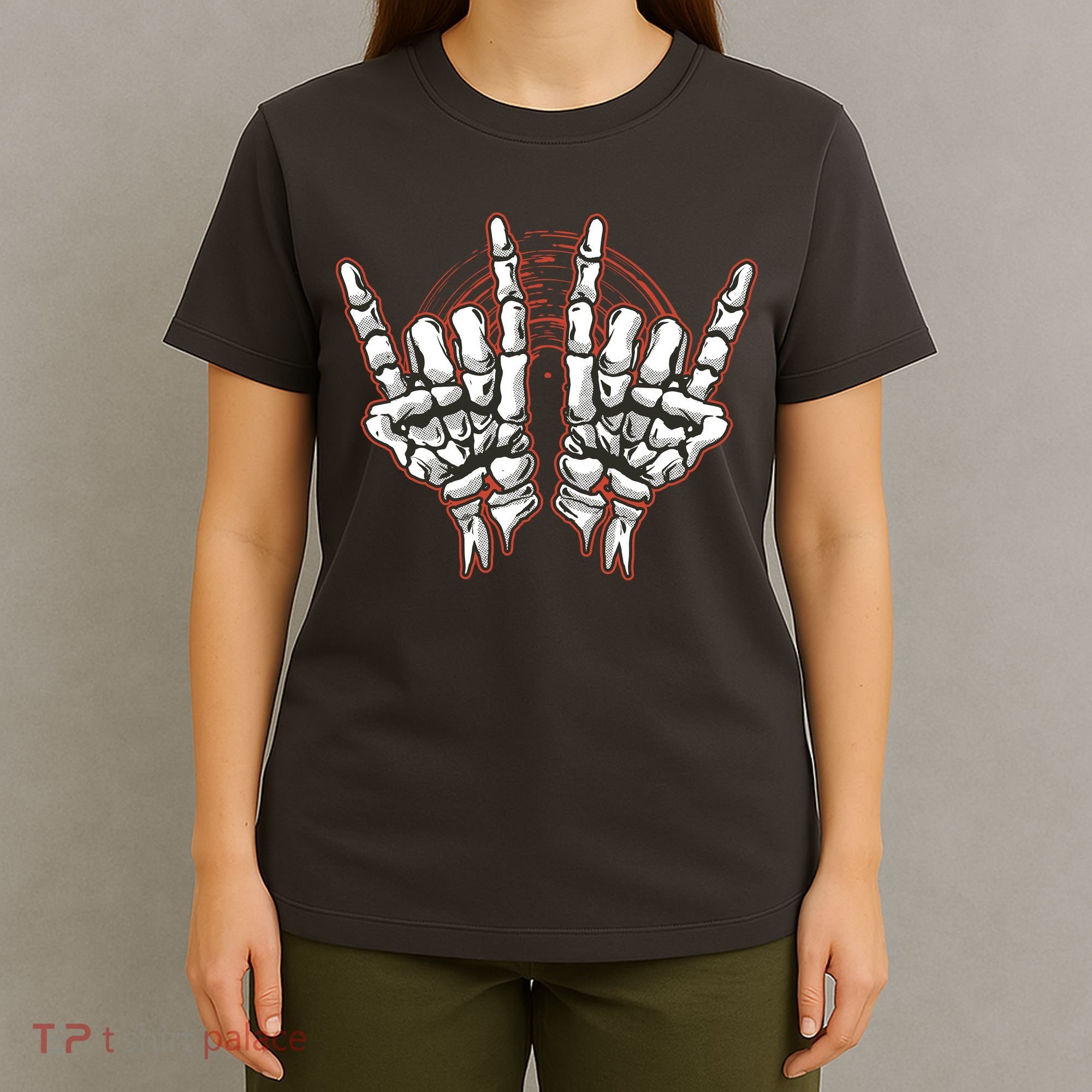 Skeleton Hands Rock And Roll T-Shirt