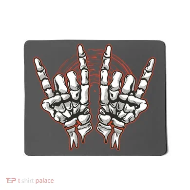 Skeleton Hands Rock And Roll Mousepad