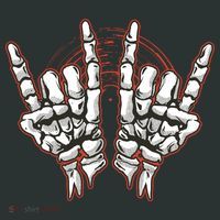 Skeleton Hands Rock And Roll Baby Bodysuit thumb 2