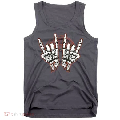 Skeleton Hands Rock And Roll Tank Top