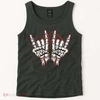 Skeleton Hands Rock And Roll Tank Top thumb 2