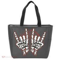 Skeleton Hands Rock And Roll Tote Bag thumb 0