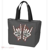 Skeleton Hands Rock And Roll Tote Bag thumb 3