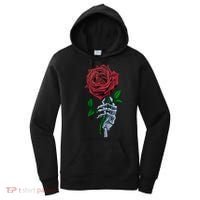 Skeleton Hand Red Rose Flower Women's Hoodie thumb 0