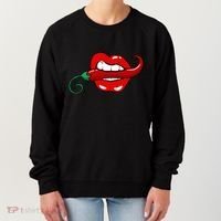 Sexy Hot Red Chili Pepper Lips Women's Sweatshirt thumb 0