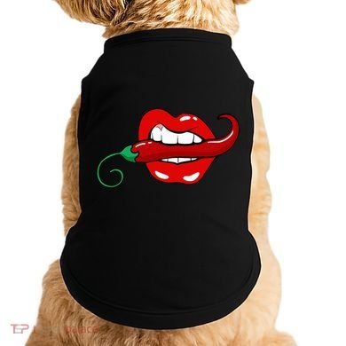Sexy Hot Red Chili Pepper Lips Doggie Tank