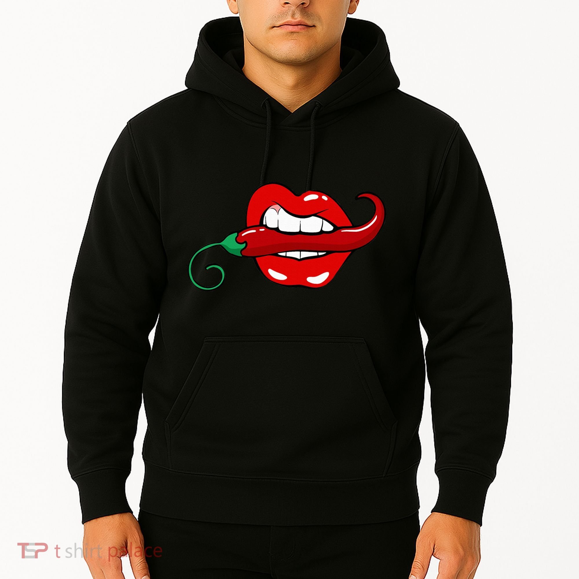 Sexy Hot Red Chili Pepper Lips Hoodie