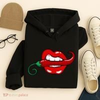 Sexy Hot Red Chili Pepper Lips Hoodie thumb 4
