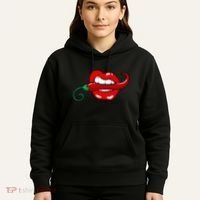 Sexy Hot Red Chili Pepper Lips Hoodie thumb 5