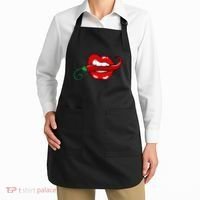 Sexy Hot Red Chili Pepper Lips Apron thumb 2