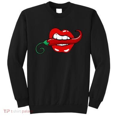 Sexy Hot Red Chili Pepper Lips Sweatshirt