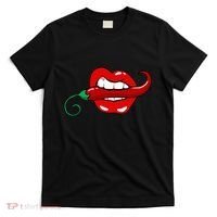 Sexy Hot Red Chili Pepper Lips T-Shirt thumb 0