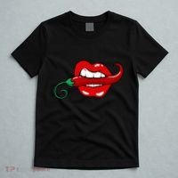Sexy Hot Red Chili Pepper Lips T-Shirt thumb 5