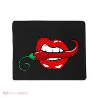Sexy Hot Red Chili Pepper Lips Mousepad thumb 0