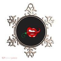 Sexy Hot Red Chili Pepper Lips Ornament thumb 0