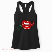 Sexy Hot Red Chili Pepper Lips Women's Tank Top thumb 0