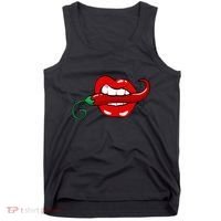 Sexy Hot Red Chili Pepper Lips Tank Top thumb 0