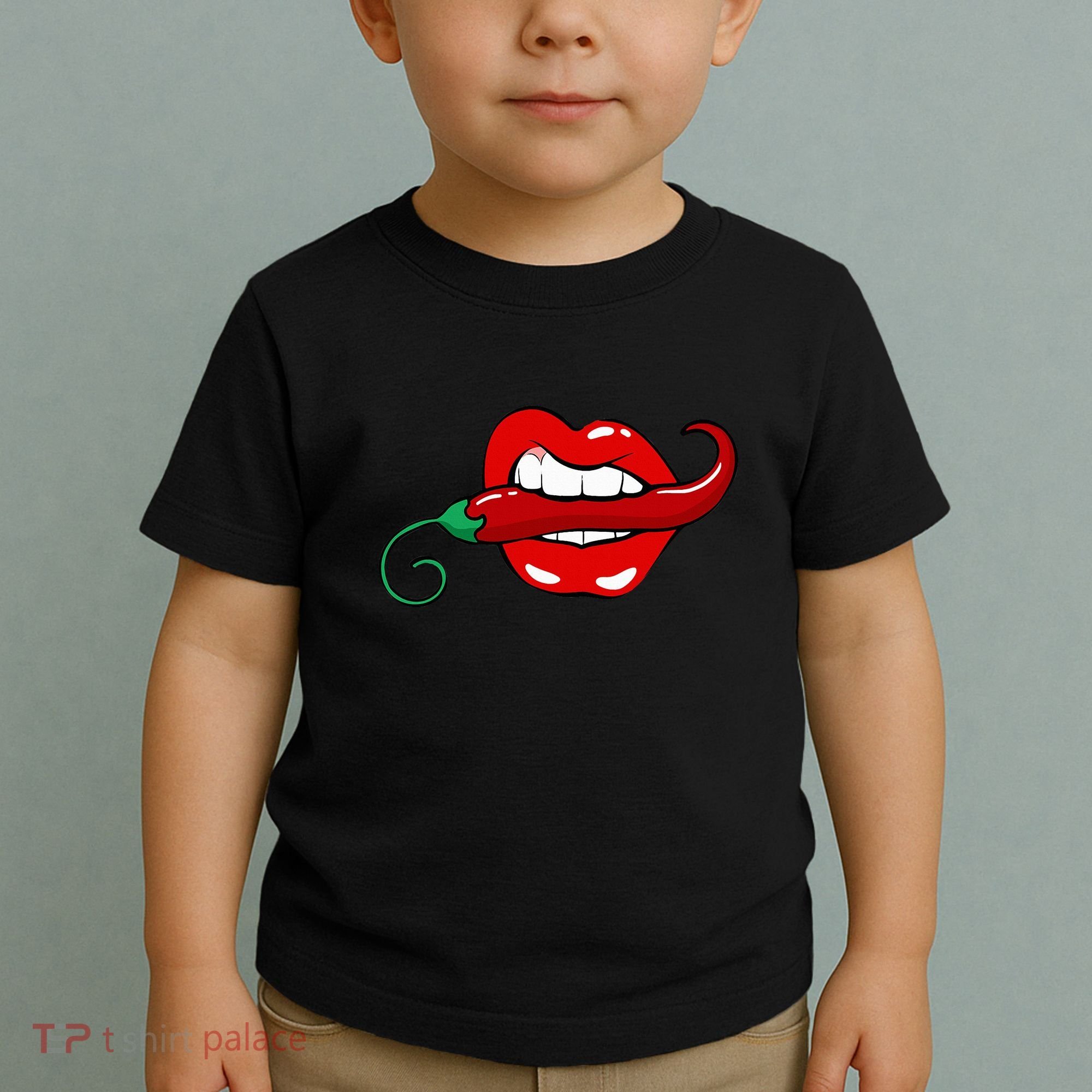 Sexy Hot Red Chili Pepper Lips Toddler T-Shirt