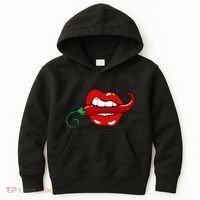 Sexy Hot Red Chili Pepper Lips Kids Hoodie thumb 0