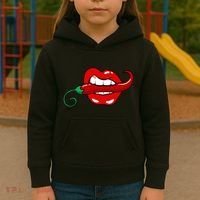 Sexy Hot Red Chili Pepper Lips Kids Hoodie thumb 3