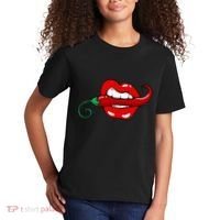 Sexy Hot Red Chili Pepper Lips Kids T-Shirt thumb 2