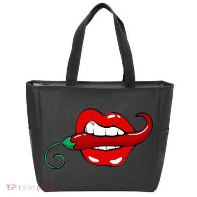Sexy Hot Red Chili Pepper Lips Tote Bag
