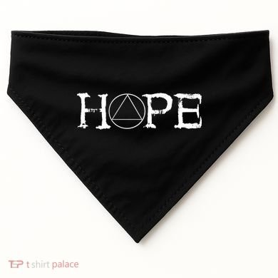 Sobriety Hope Recovery Alcoholic Sober Recover Aa Support Cool Gift USA-Made Doggie Bandana